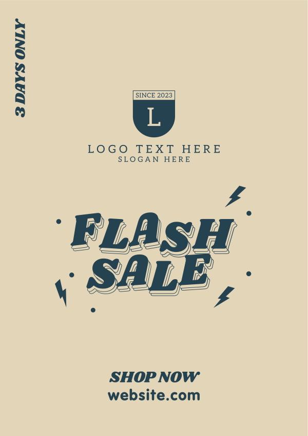 Flash Sale Thunder Flyer Design Image Preview