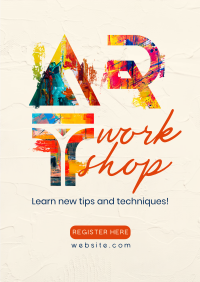 Exciting Art Workshop Poster Image Preview