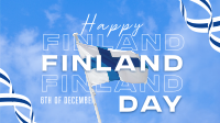 Simple Finland Indepence Day Facebook Event Cover Design