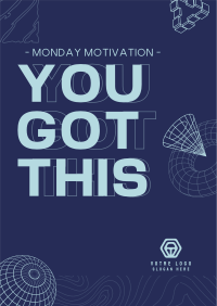 Geometric Monday Motivation Flyer Image Preview