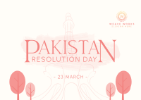 Pakistan Day Landmark Postcard Image Preview