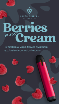 Berries and Cream Facebook Story Image Preview