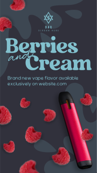 Berries and Cream Facebook story Image Preview