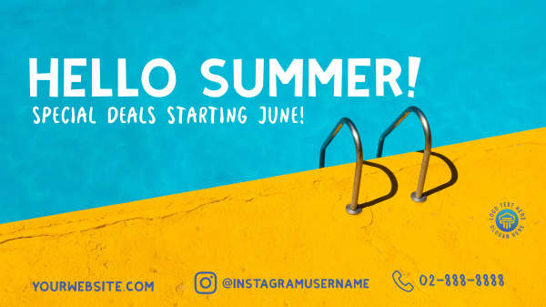 Hello Summer Facebook Event Cover Design Image Preview