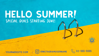 Hello Summer Facebook event cover Image Preview