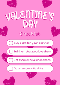 Valentine's Checklist Poster Image Preview