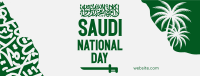 Saudi National Day Facebook cover Image Preview
