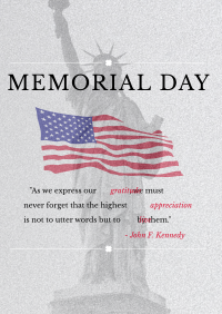 Gratitude Memorial Day Flyer Image Preview