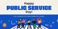 Playful Public Service Day Twitter post Image Preview