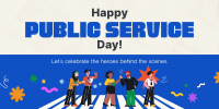 Playful Public Service Day Twitter Post Image Preview