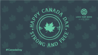 Canada Day Badge Facebook event cover Image Preview
