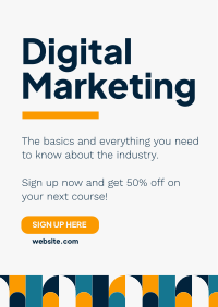 Digital Marketing Basics Flyer Design