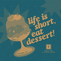 Retro Dessert Day  Instagram Post Image Preview