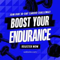 Workout Fitness Challenge Instagram Post Preview