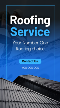 Roofing Service Instagram reel Image Preview