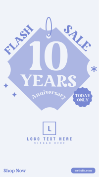 10 Years Anniversary Facebook Story Design