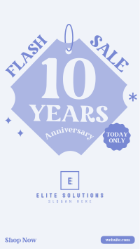 10 Years Anniversary Facebook story Image Preview