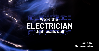 Electrician Service Facebook ad Image Preview