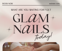 Elegant Nail Salon Facebook Post Design