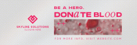 Modern Blood Donation Twitter Header Image Preview