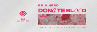 Modern Blood Donation Twitter Header Image Preview