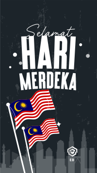 Hari Merdeka Malaysia Facebook story Image Preview