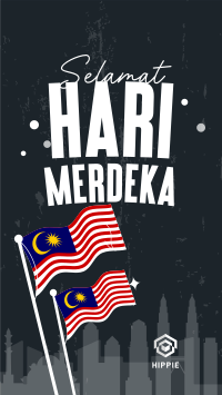 Hari Merdeka Malaysia Facebook Story Design