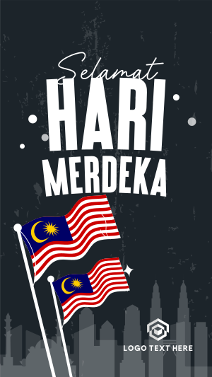 Hari Merdeka Malaysia Facebook story Image Preview