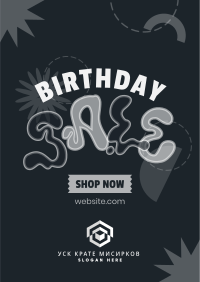 Hippie Birthday Sale Flyer Image Preview