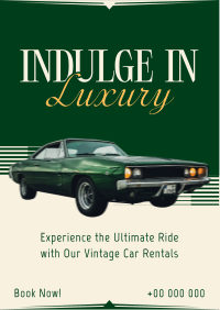 Luxury Vintage Car Flyer Image Preview