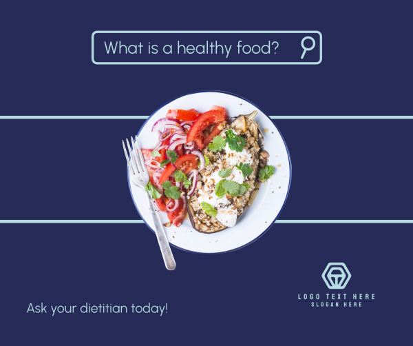 Ask Your Dietitian Facebook Post Design Image Preview