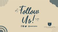 Quirky Follow Us Facebook event cover Image Preview