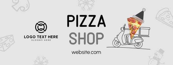 Holiday Pizza Delivery Facebook Cover Design Image Preview