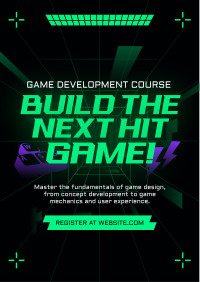 Game Development Course Flyer Image Preview