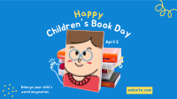 Cute Books Facebook event cover Image Preview