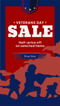 Remembering Veterans Sale Instagram Story Design