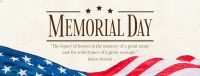 Modern Minimalist Memorial Day Facebook cover Image Preview