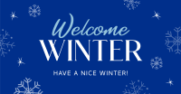 Welcome Winter Facebook Ad Design
