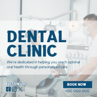 Dental Care Clinic Service Instagram Post Design