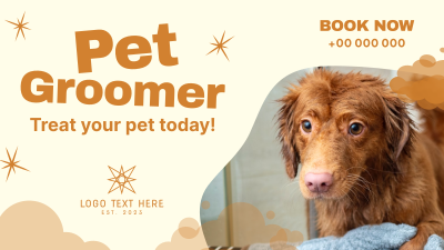 Professional Pet Groomer Facebook event cover Image Preview