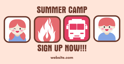 Summer Camp Registration Facebook ad Image Preview