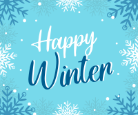Winter Snowflake Greeting Facebook post Image Preview
