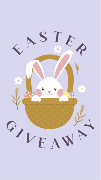 Easter Bunny Giveaway Facebook Story Design
