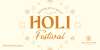 Holi Fest Burst Twitter post Image Preview