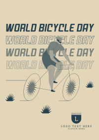 Happy Bicycle Day Poster Design