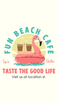 Beachside Cafe Facebook Story Design