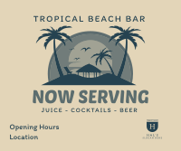 Tropical Beach Bar Facebook post Image Preview