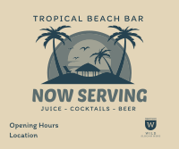 Tropical Beach Bar Facebook post Image Preview