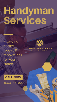 Handyman Services TikTok Video Design