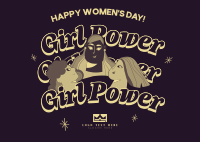 Girl Power Postcard Design